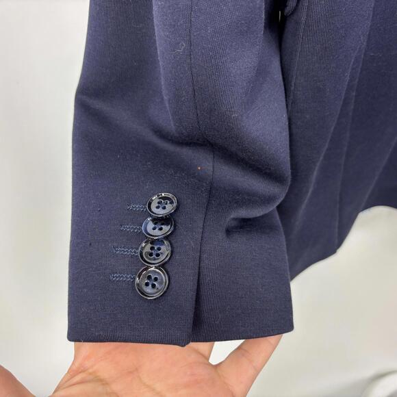 Express Men's Blazer Jacket Size Small Slim Solid Navy Blue - Picture 6 of 6